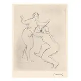 Le Fleuve Scamandre, 1re Planche (The Scamandre River, 1st Version) by Pierre-Auguste Renoir, Etching on cream wove paper, sold Oct 2025