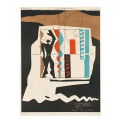 Modulor by Le Corbusier, Lithograph in colors, sold Oct 2025
