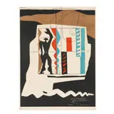 Modulor by Le Corbusier, Lithograph in colors, sold Oct 2025