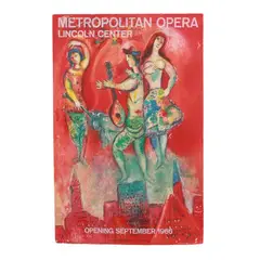 Metropolitan Opera, Lincoln Center by Marc Chagall, Lithographic poster in colors, sold Oct 2025