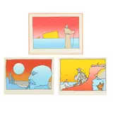 Space Teacher / Beyond Horizon / A New World Landscape (Three Works) by Peter Max, Each a silkscreen print in colors, sold Oct 2025