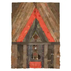 Icon by Maxine Linney, Mixed media collage, sold Oct 2025