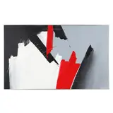 Geometric Abstract Expressionist Painting by Bob Rankin, Oil on canvas, sold Oct 2025