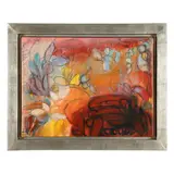 Hibiscus by Jan Clayton Pagratis, Oil on canvas, sold Oct 2025