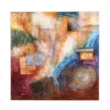 Untitled by Adam Stewart, Oil and mixed media on canvas, sold Oct 2025