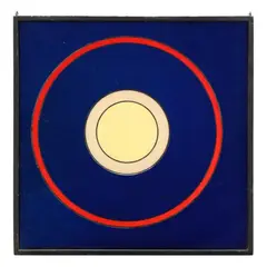 Target (Study #6) by Phyllis Stevens, Colored acrylic/plexiglass in yellow, sold Oct 2025