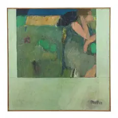 Homage to an Illusion by Bernard Martin, Oil on canvas, sold Oct 2025