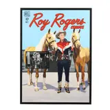 Roy Rogers & Tonto by Bernard Martin, Oil alkyd and acrylic on canvas, sold Oct 2025