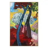 Fall with Blossoms by Russ Vogt, Oil on canvas, sold Oct 2025