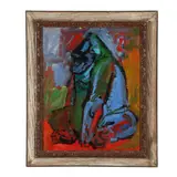 Gorilla by Carl Critz, Oil on canvas, sold Oct 2025