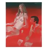 Woman and Man, Sunlight and Shadow by Betty Watson, Acrylic on canvas, sold Oct 2025