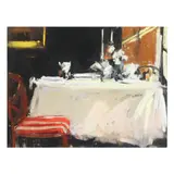 In the Dining Room by Jody dePew McLeane, Pastel on masonite, sold Oct 2025