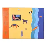 Beach Scene by Ashley Gruber, Oil on canvas, sold Oct 2025