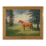 Waiting Home by Jean Bowman, Oil on masonite, sold Oct 2025