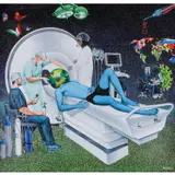 Le Monde au Scanner by Amani Bodo, 2020, Huile sur tissu, sold Oct 2020
