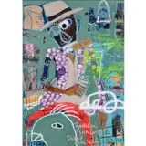 Alure by Dolet Malalu, 2018, Huile sur toile, sold Oct 2020