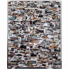 Medina by Philippe Cognée, 2009, Peinture à la cire sur toile, sold Jan 2021