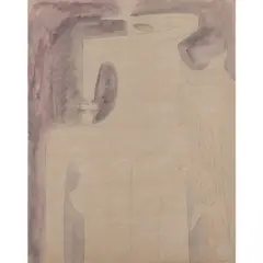 Femme cheval by Wifredo Lam, circa 1950, Huile et charbon sur papier, sold Jun 2021