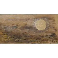 Sans titre, (Sahara) by Brion Gysin, 1959, Huile sur toile, sold Jun 2021