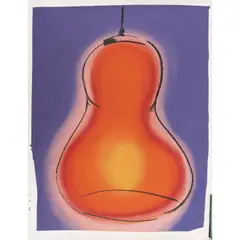 Affiche 16 bis, Bulb by Stéphane Calais, circa 1999, Acrylique et encre sur papier, sold May 2021