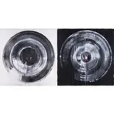 Circles Around Oneness (Singularly Unified), 2016 (Diptyque) by Mwangi Hutter, Technique mixte sur toile, sold May 2021