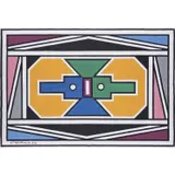 Abstract 27 by Esther Mahlangu, 2016, Acrylique sur toile, sold May 2021