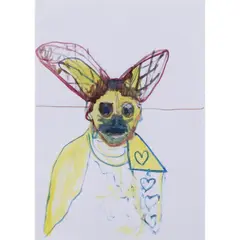Autoportrait by Vincent Gicquel, 2017, Aquarelle sur papier, sold Jul 2021