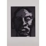 Tête - 1996 by Yan Pei-ming, Eau-forte et aquatinte sur papier vélin, toutes marges, sold Jun 2021