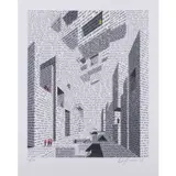 City of words - 1999 by Vito Acconci, Lithographie sur papier Guarro, sold Jun 2021