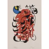 La Boite Alerte - 1959 by Joan Miró, Lithographie sur papier vélin Arches chamois, sold Dec 2021