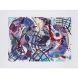 Trietto III - 1991 by Sam Francis, Aquatinte sur papier vélin Fabriano, toutes marges, sold Dec 2021