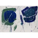 Blue Green - 1963 by Sam Francis, Lithographie sur papier vélin BFK Rives, à pleine page, sold Dec 2021