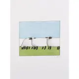Les Moutons - 2004 by François-Xavier Lalanne, Lithographie et linogravure en couleurs gaufrée à la presse sur papier buvard de feutre, sold Dec 2021