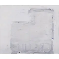 Crétin by Walter Swennen, 2011, Huile et encaustique sur toile, sold Sep 2021