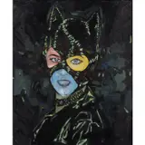 Cat Woman #2 by Bruno Perramant, 2000, Huile sur toile, sold Sep 2021