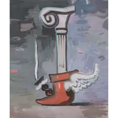 Hermès Bong by Ryan McLaughlin, 2010, Huile sur toile contrecollée sur panneau d'isorel, sold Sep 2021