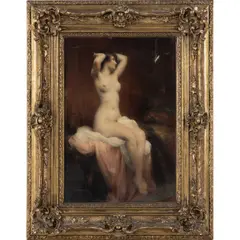 Nu féminin by Henri Adrien Tanoux, Huile sur toile, sold Dec 2021