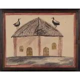 Sans titre, vers 1930s by Albert Lubaki, Encre et aquarelle sur papier, sold Nov 2021