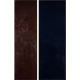 Bleu-rouge (Diptyque) by Jean-Pierre Bertrand, 1983, Acrylique et miel sur bois, Plexiglas et cornière fer, sold Dec 2021