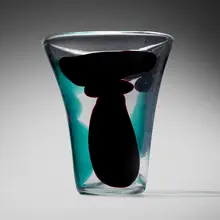 Con Macchie vase, model 4325 by Fulvio Bianconi, c. 1950, internally decorated glass, sold Mar 2023