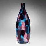 Rare Pezzato Stoccolma vase, model 4319 by Fulvio Bianconi, c. 1950, polychrome patchwork glass, sold Mar 2023