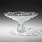 Akab footed bowl by Alessandro Diaz de Santillana, 1987, fused glass murrine, sold Mar 2023