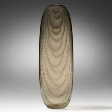 Cogolo vase by Lino Tagliapietra, 1988, glass decorated with filigree zanfirico, sold Mar 2023