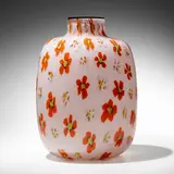 Unique vase by Malvino Pavanello & Figli, c. 1970, internally decorated glass, sold Mar 2023
