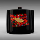 Finestre N. 14 (Ninna nanna) vase by Yoichi Ohira, 2007, glass with murrine, gold leaf inclusions, sold Mar 2023