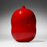 Gocce di Murrine vase from the Rosso Veneziano series by Yoichi Ohira, 1999, polished and ground glass canes with murrine, sold Mar 2023