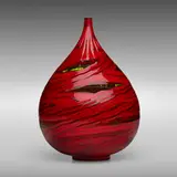 Laguna vase by Yoichi Ohira, 1999, glass canes with powder inserts, sold Mar 2023