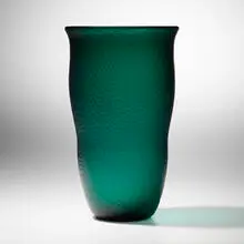 Unique Battuto vase, model 3951 by Carlo Scarpa, c. 1942, wheel-carved glass, sold Mar 2023
