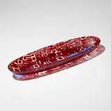 Canoa bowl, model 4884 by Paolo Venini, c. 1959, fused glass murrine with wheel-carved surface, sold Mar 2023