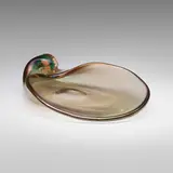 Shell, model 4556 by Carlo Scarpa, 1942-47, internally decorated glass, sold Mar 2023